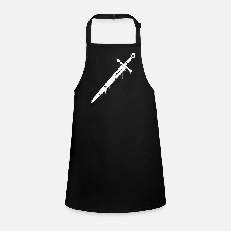 Knight Sword Graffiti Middle Ages Children's Apron