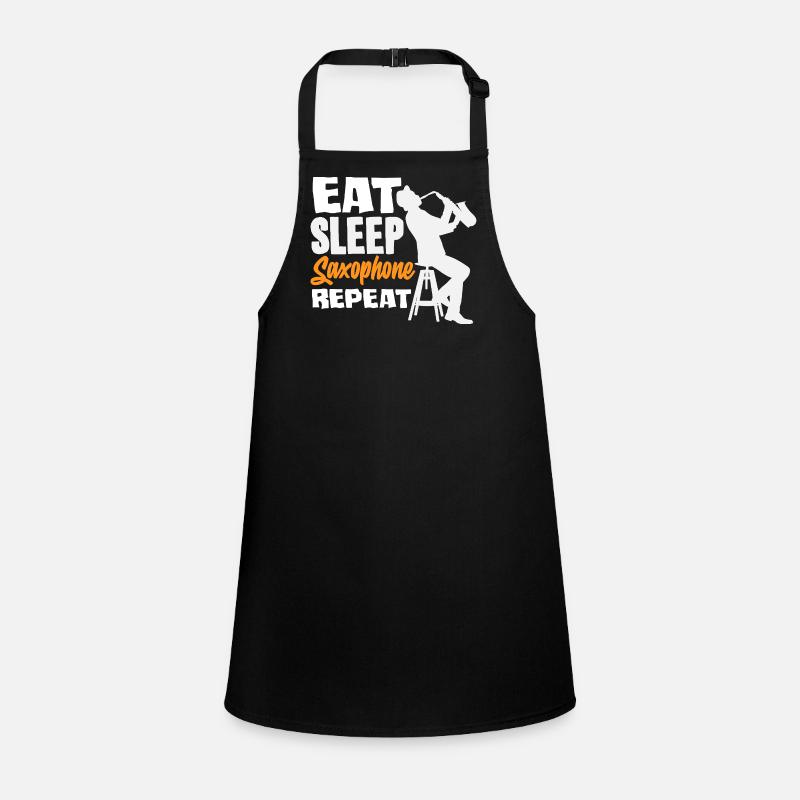 Eat Sleep Saxophone Repeat Saxophonist Children's Apron