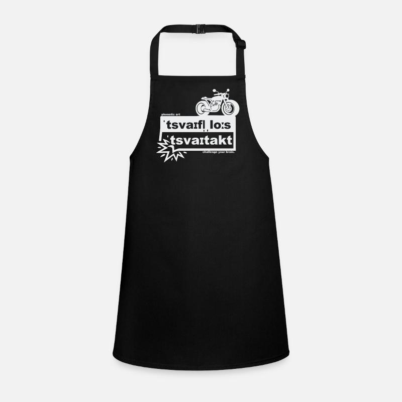 Undoubtedly two-stroke - phonetic art Children's Apron