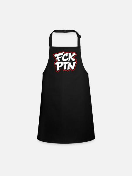 Déclaration anti-Poutine du FCK PTN - Tablier Enfant - noir - Devant