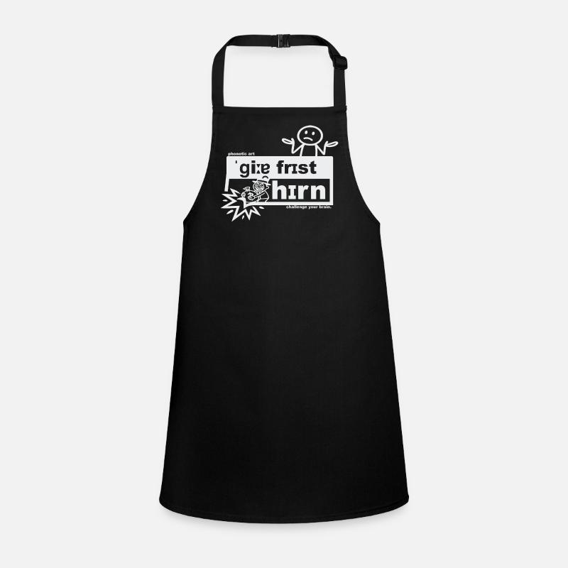 Greed eats the brain - phonetic art Children's Apron