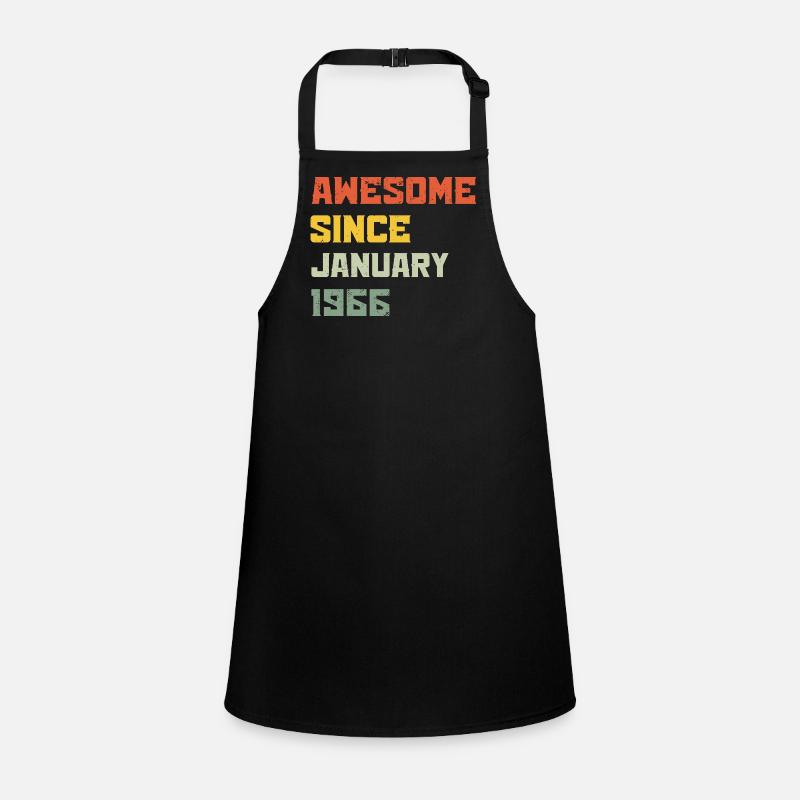 Awesome Since January 1966 Birthday Gift Children's Apron