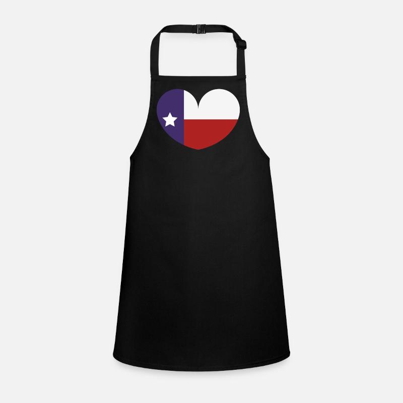 Drapeau du cœur du Texas Tablier Enfant
