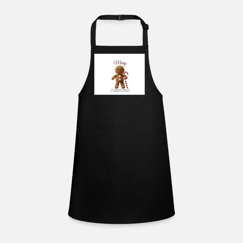 Gingerbread man with candy cane Children's Apron