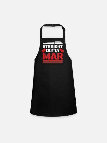 Medical Assistant Straight Outta MAR - Children's Apron - black - Front