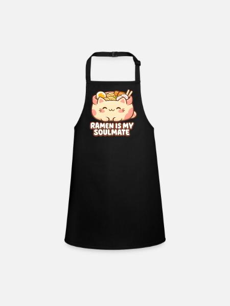 Ramen noodles is my soulmate - Children's Apron - black - Front
