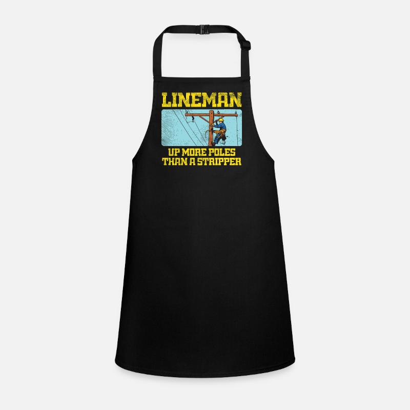 Lineman monte plus de perches qu’un design de strip-teaseur Tablier Enfant