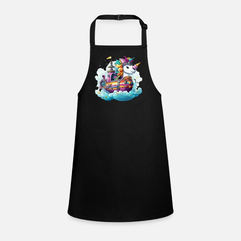 Rêve de vaisseau licorne coloré Tablier Enfant
