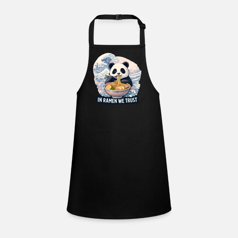 Panda Ramen Nudel Bowl Schürze für Kinder