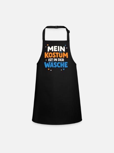 My costume is in the laundry Carnival Carnival - Children's Apron - black - Front
