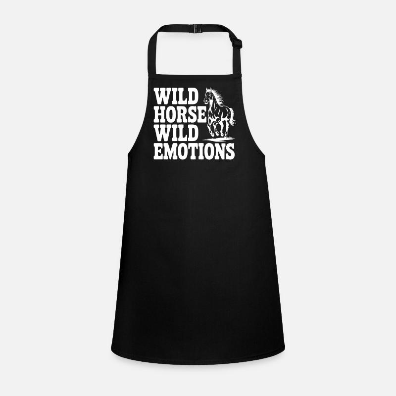 Wildpferd, wilde Gefühle Schürze für Kinder