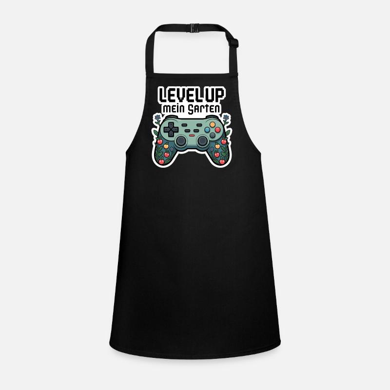 Level Up Garten-Controller Design Schürze für Kinder