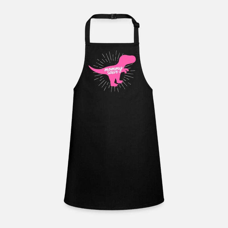 Mommysaur T-Rex Mom Dinosaur Silhouette Children's Apron