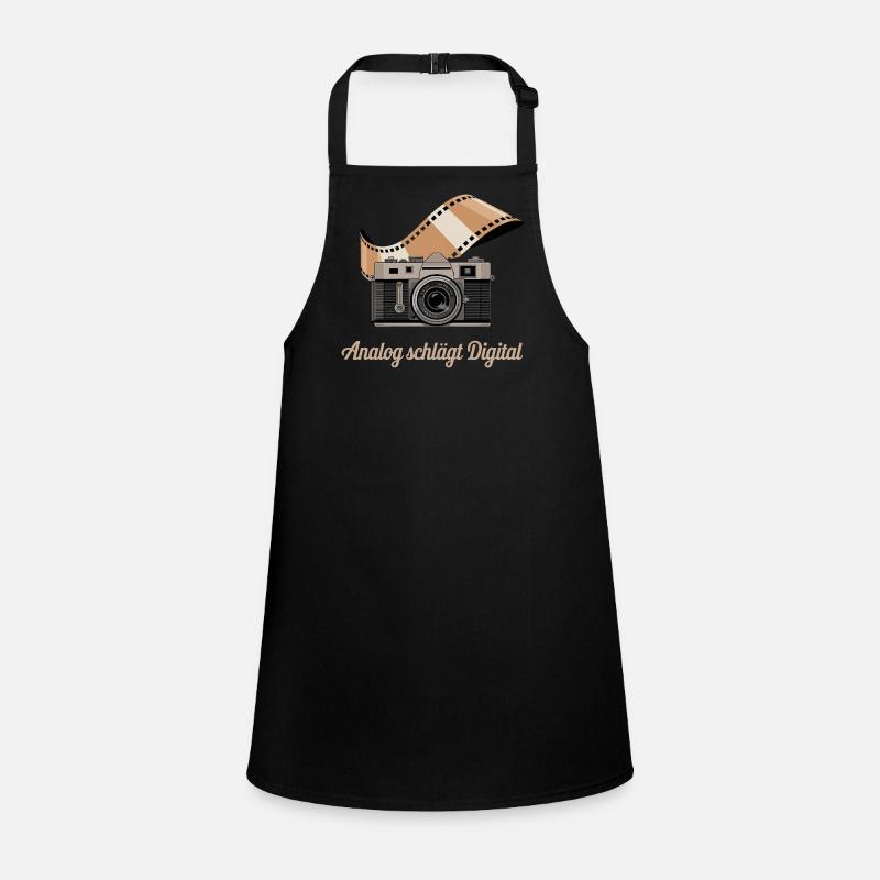 Analog Beats Digital Retro Camera Children's Apron