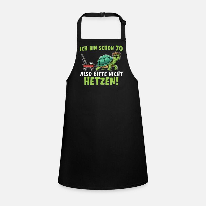 70th Anniversary Turtle 70th Birthday Gift Children's Apron