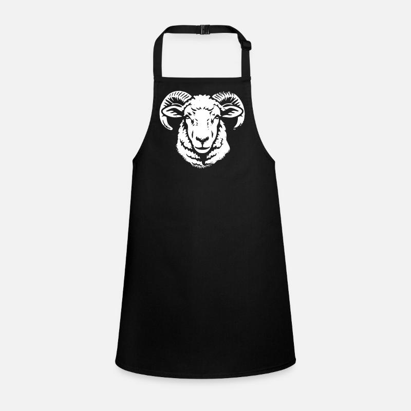 Widder Kopf Ram Schafbock Horn Vektor Schürze für Kinder