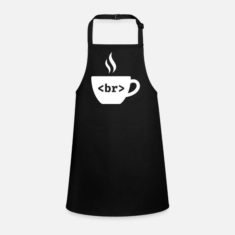 Coffee Break – Funny HTML Tag Design Children's Apron