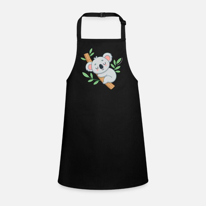 Dreamy Koala on Tropical Branch Children's Apron