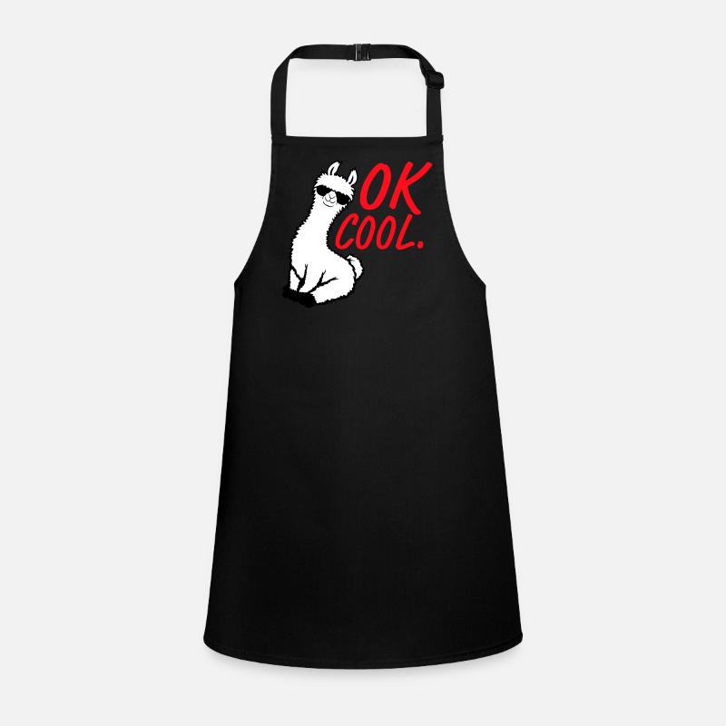 OK Cool Llama Sunglasses Sitting Funny Naughty Children's Apron