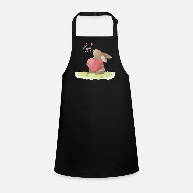 Marriage Proposal Illustration Marry Me Proposal Children's Apron