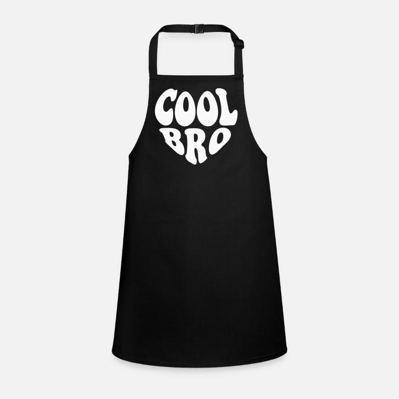 Cool Bro Small Heart Logo – Anpassbare Farbe Schürze für Kinder