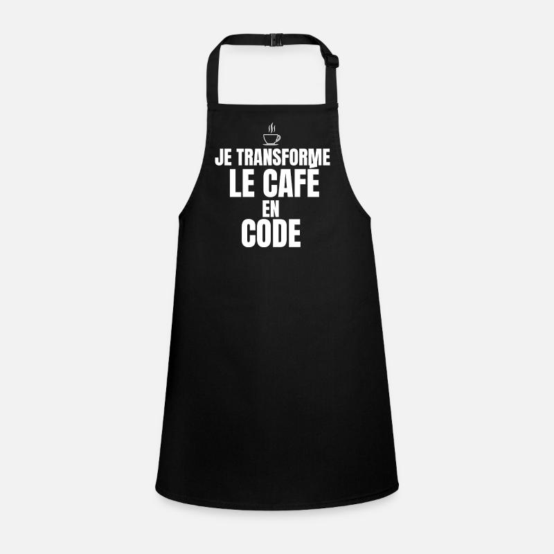 Je transforme le café en code Tablier Enfant