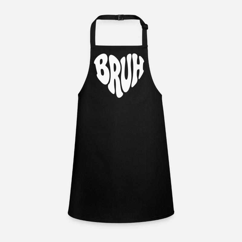 Bruh Retro Heart - Couleur personnalisable Tablier Enfant