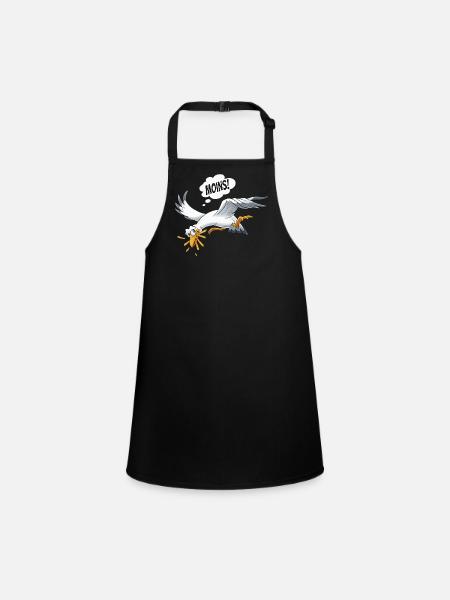 Boulderer Colorsplash Boulder Bouldering - Children's Apron - black - Front