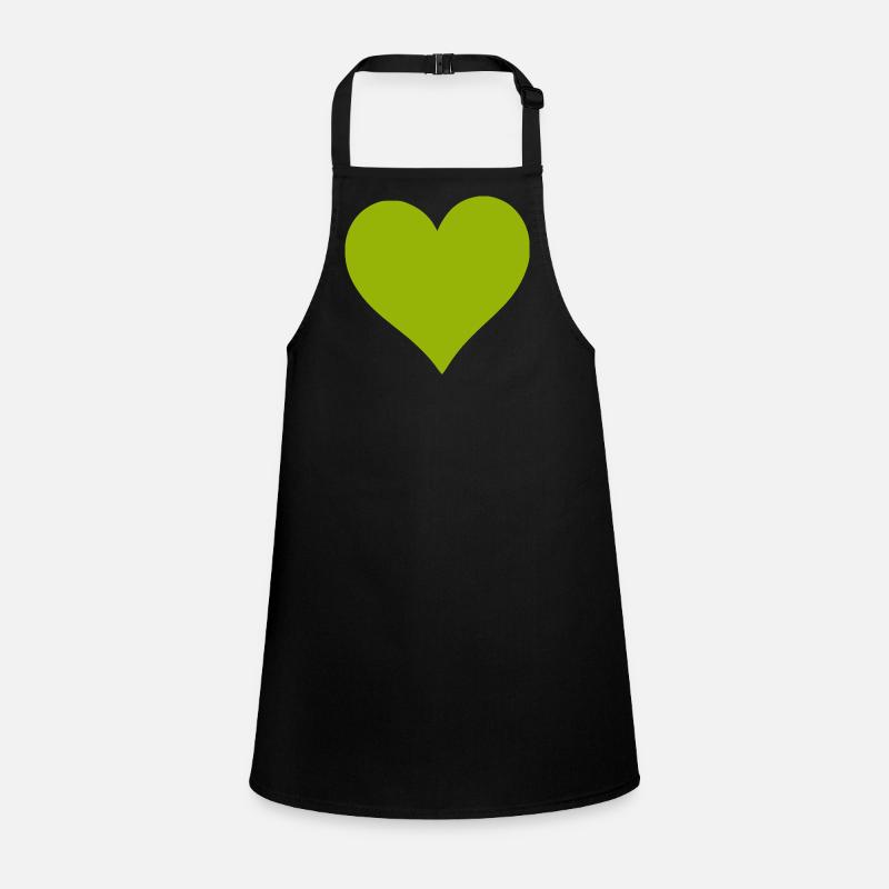 Cœur vert vert Tablier Enfant