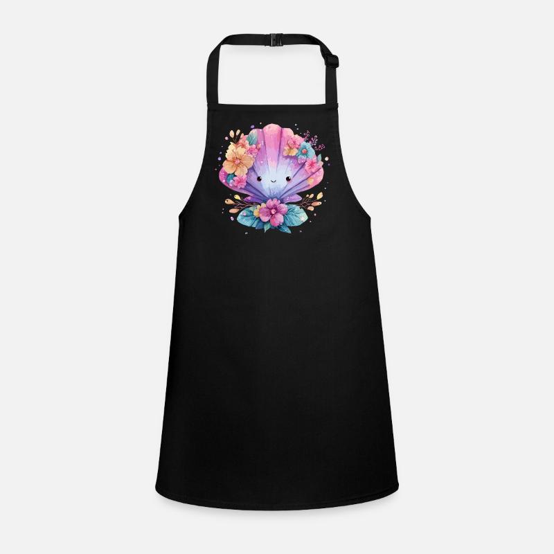 Moule fleurie avec des fleurs joyeuses Tablier Enfant