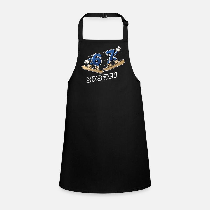 6 7 Six Seven Snowboard Meme Tablier Enfant