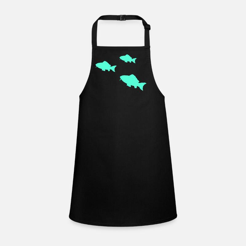 Neon Fish Silhouettes Children's Apron