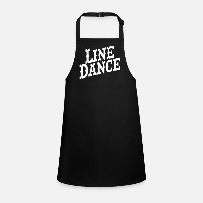 Line Dance Typography Style Children's Apron