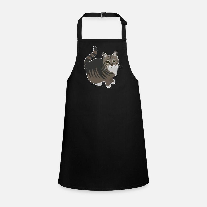 tabby cat with white paws Children's Apron