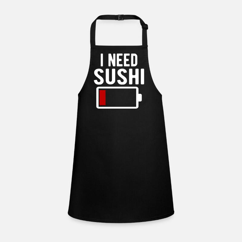 I Need Sushi Witty Battery Drain Children's Apron
