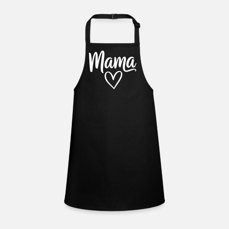 Mama Heart Script Children's Apron