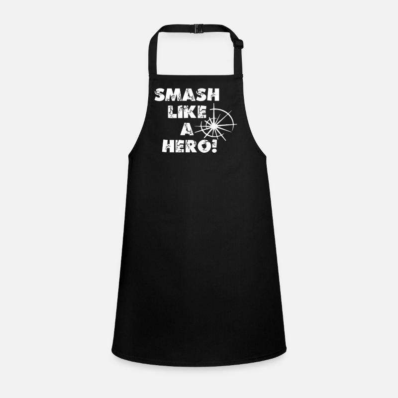 Écrasez comme un héros ! - Design gamer en blanc Tablier Enfant