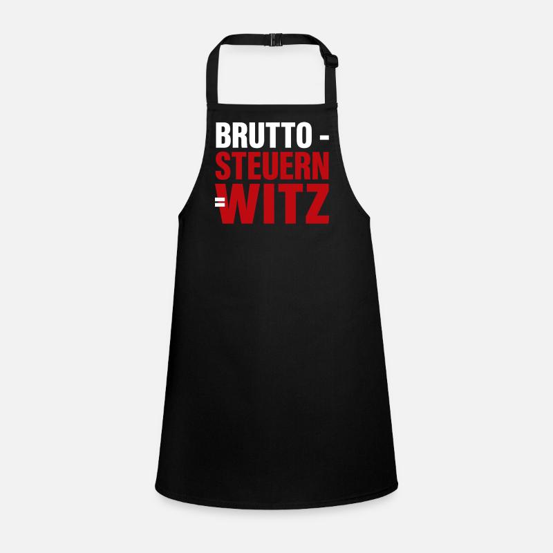Brutto - Steuern = Witz Schürze für Kinder
