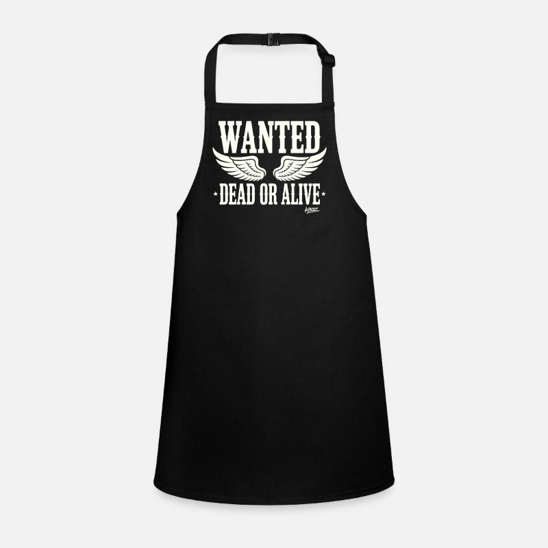 Wanted Dead or Alive mit Flügeln Schürze für Kinder