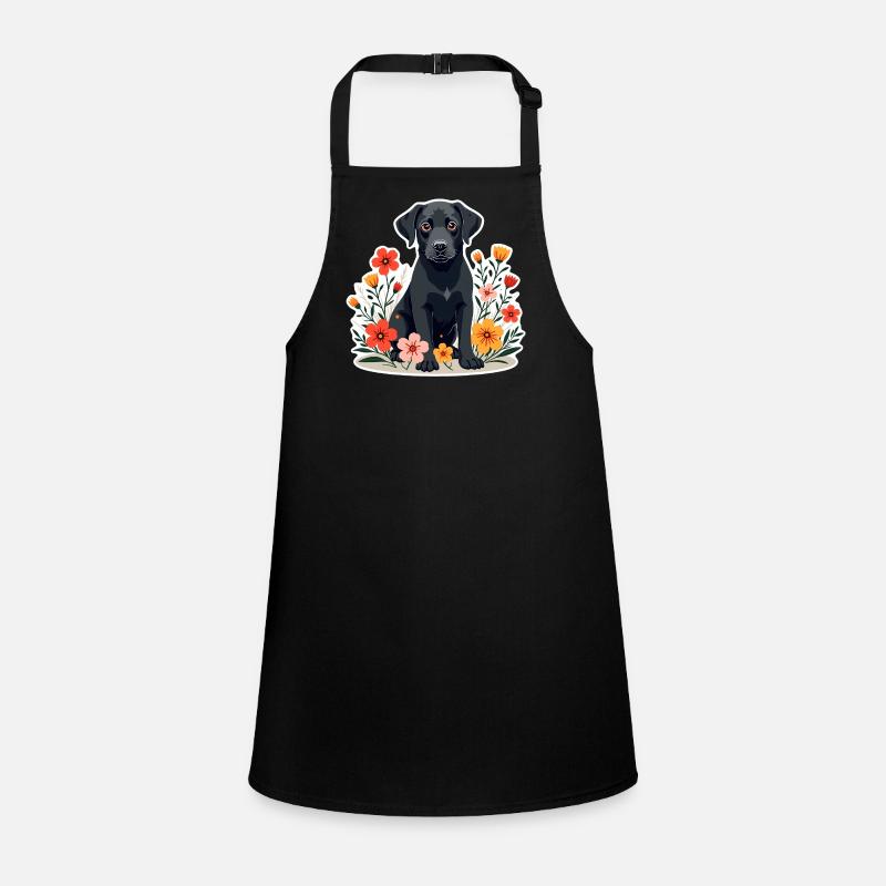 Black Labrador Retriever Dog Children's Apron