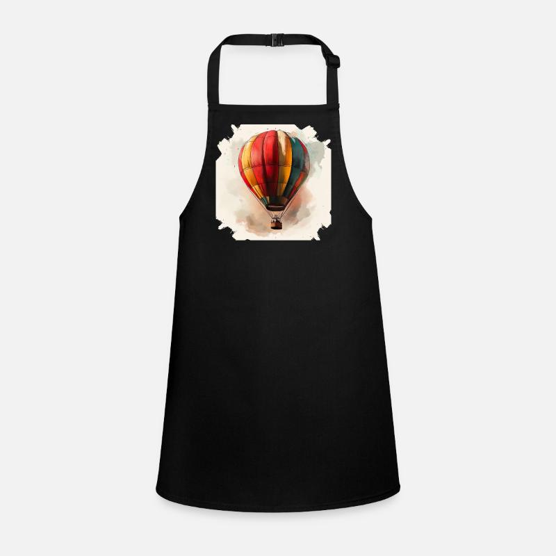 Rainbow Balloon Watercolor Children's Apron