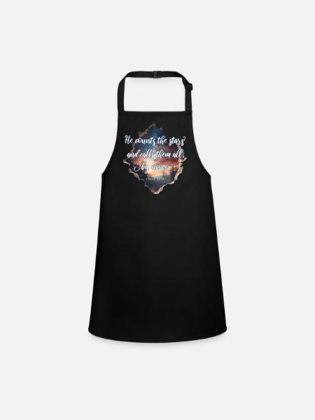 Bible Verse Christian - Children's Apron - black - Front