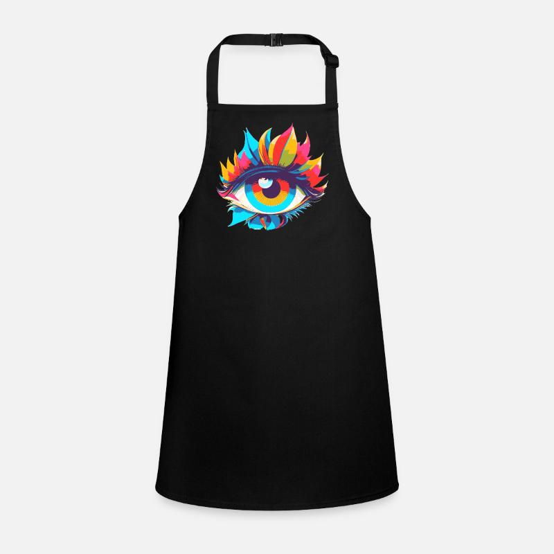 Colorful Eye Magic Pop Art Children's Apron