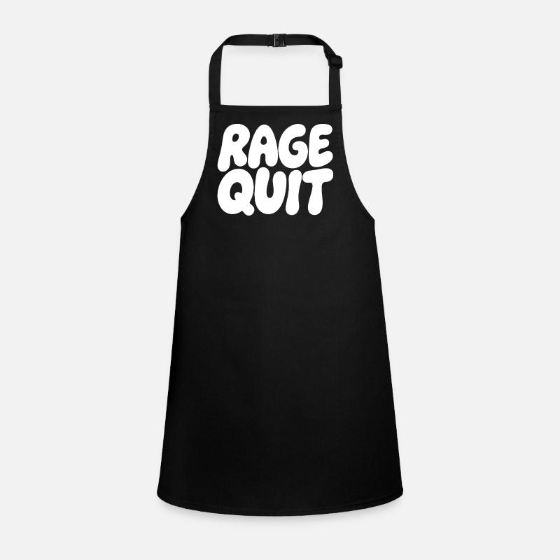 Rage Quit Bubble Font Children's Apron