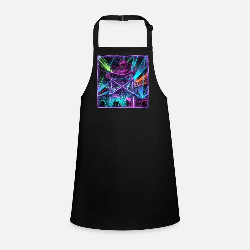 Retro Rave Electro Children's Apron