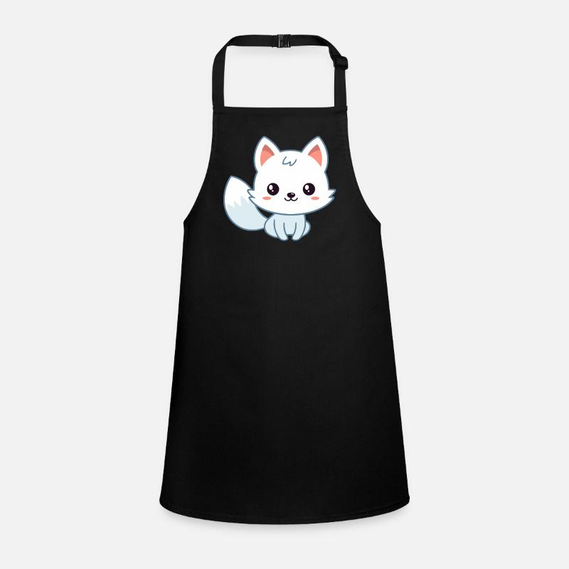 Kawaii-Weißpastellfuchs Schürze für Kinder