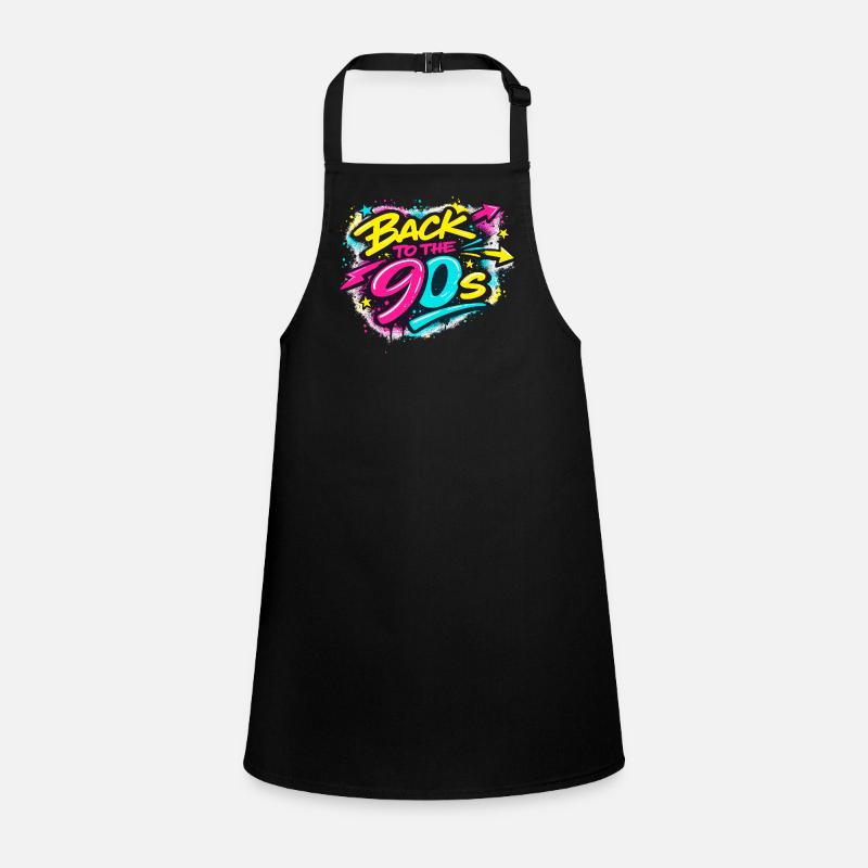 Back to the 90s Neon Graffiti Children's Apron