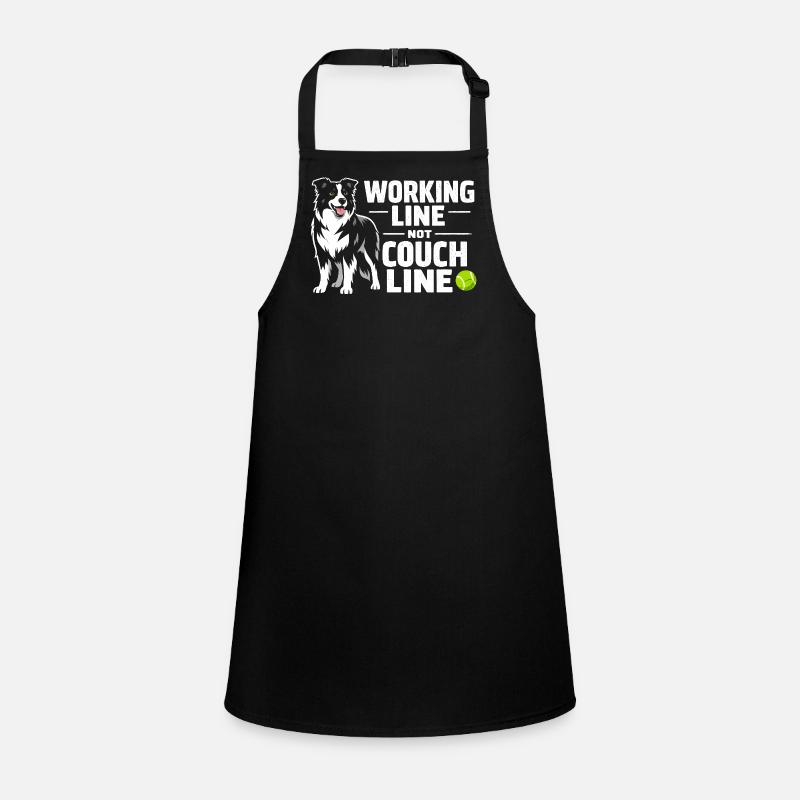 Working line instead of sofa | Border Collie Children's Apron