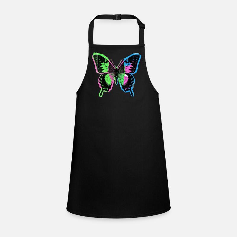 Retro Vintage Schmetterling Schürze für Kinder