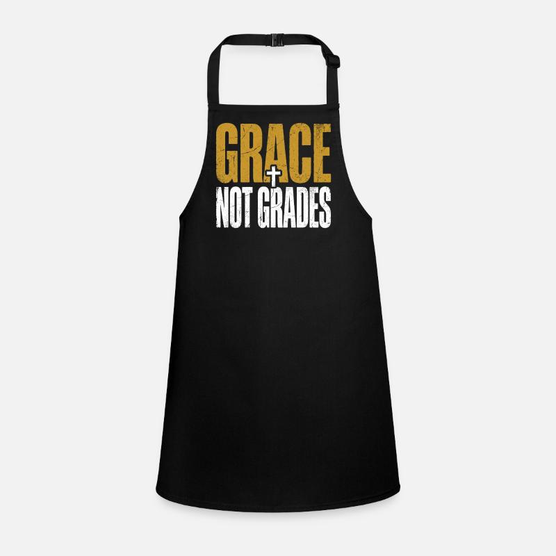 Grace Not Grades Christlicher Lehrer Jesus Glaube Schürze für Kinder